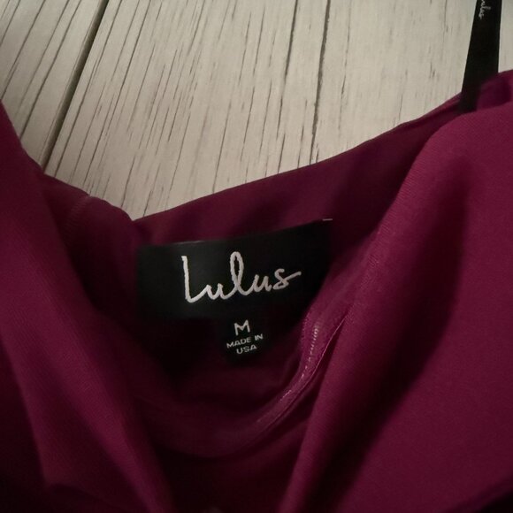 Magenta Off-the-Shoulder Skater Dress - Picture 4 of 4